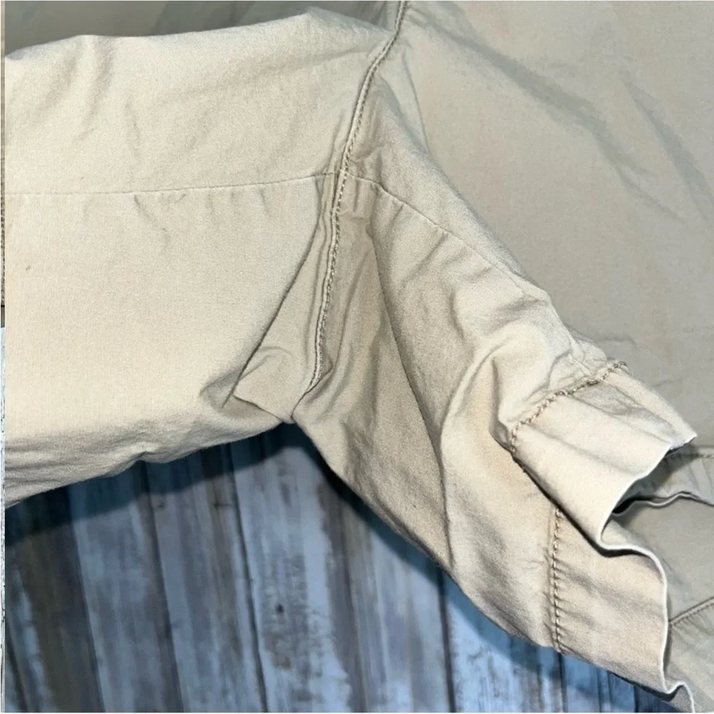Lane Bryant Khaki Stretch Shorts - Picture 3 of 6